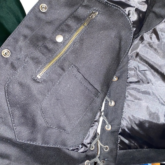 NWT Leather Biker Wolf Vest - Picture 6 of 12